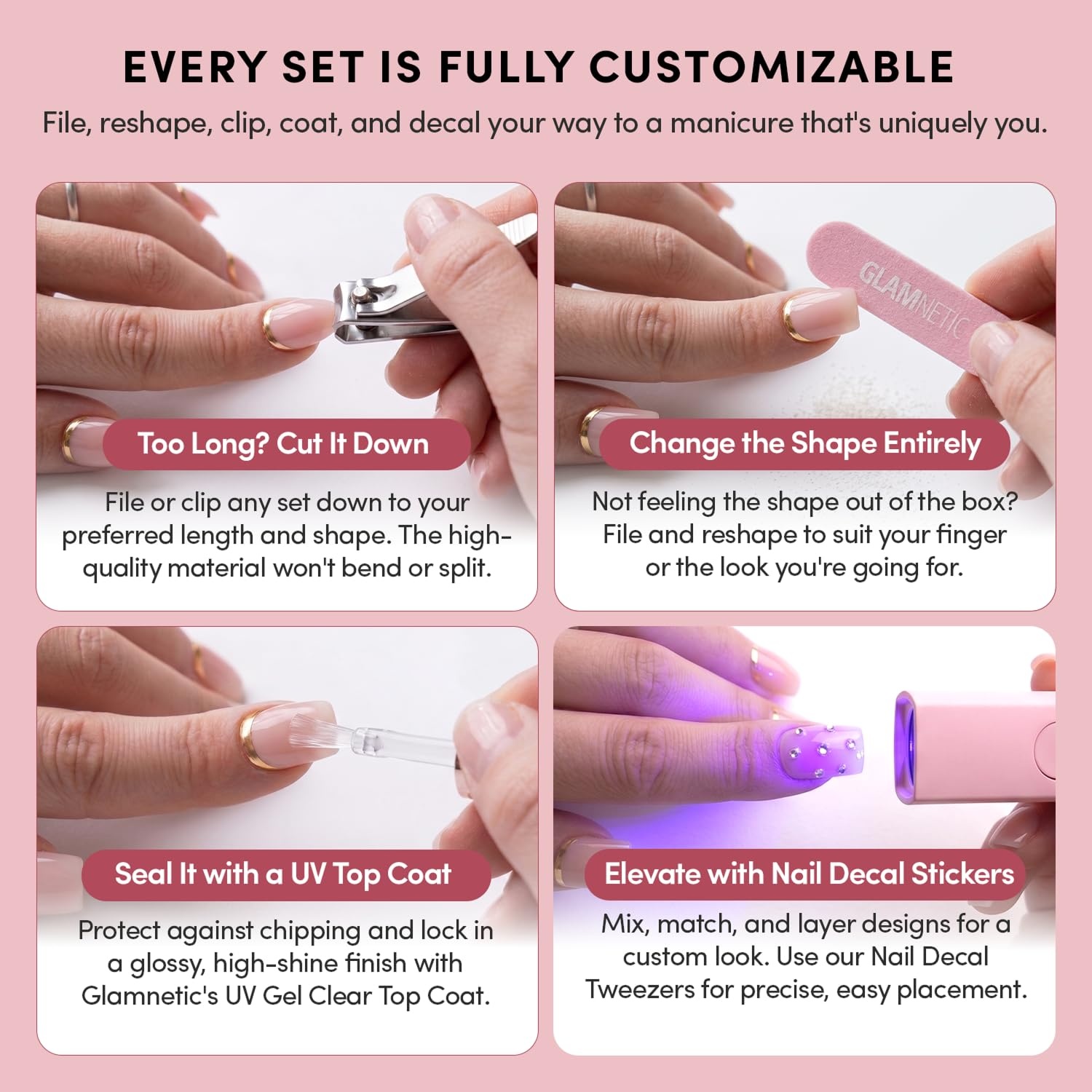 image:imageGlamnetic Press On Nails Medium Oval Velvet Fake Nails 30 Pc Full Kit Halloween deep blue aura press on nails Full kit glueon set Waterproof chipresistant Up to 2 weeks 15 sizes 30 nails1E Shriek Boutique