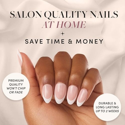 image:imageGlamnetic PressOn Nails Ma Damn Mani Pedi White French Tip PressOn Nails and PressOn Toenails