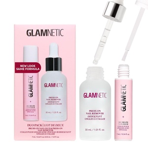 Glamnetic Brush-On Nail Glue for Press-On Nails | 2 Pack(0.12 Fl Oz (Pack of 2))