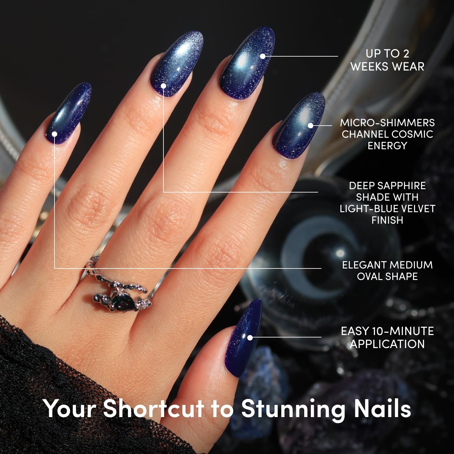 image:imageGlamnetic PressOn Nails Bundle Crystal Cantation amp Vampiress Halloween Fake Nails
