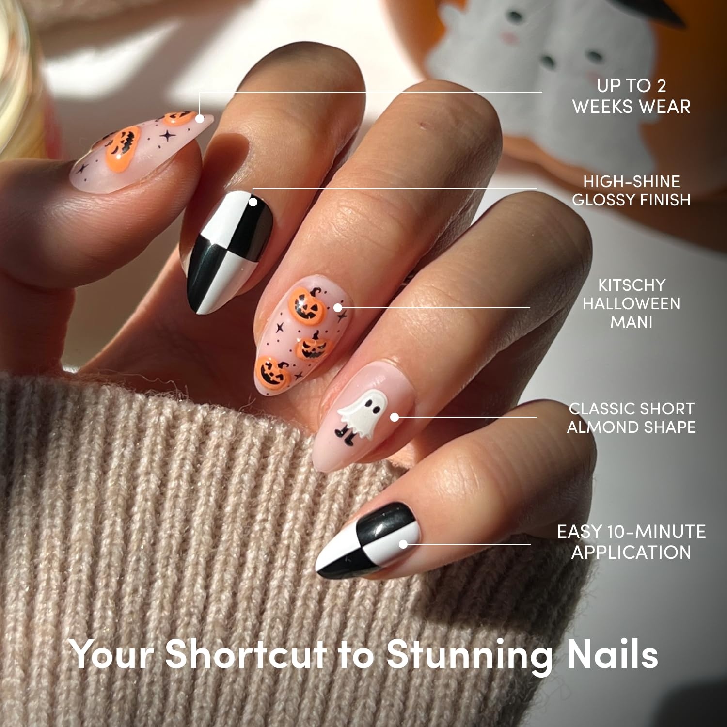 image:imageGlamnetic PressOn Nails Bundle Fall Boo amp My Boo Halloween Fake Nails