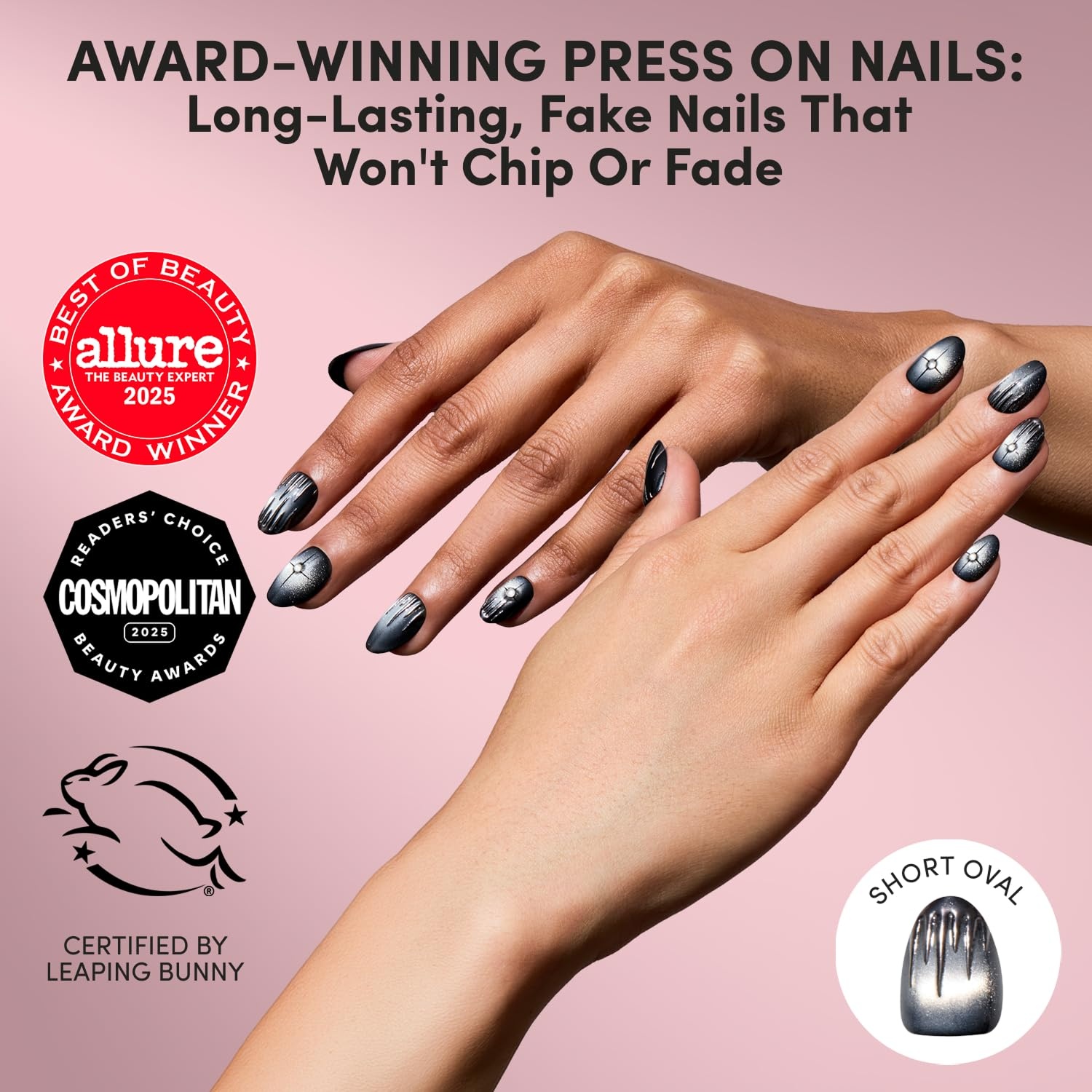 image:imageGlamnetic PressOn Nails Bundle Golden Gourds Silver Daggers Lil Gremlins amp Alakazam Halloween Fake Nails