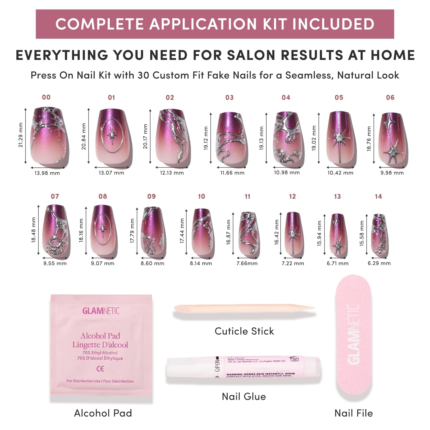 image:imageGlamnetic PressOn Nails Bundle Immortal Kiss Crystal Cantation amp Vampiress Halloween Fake Nails
