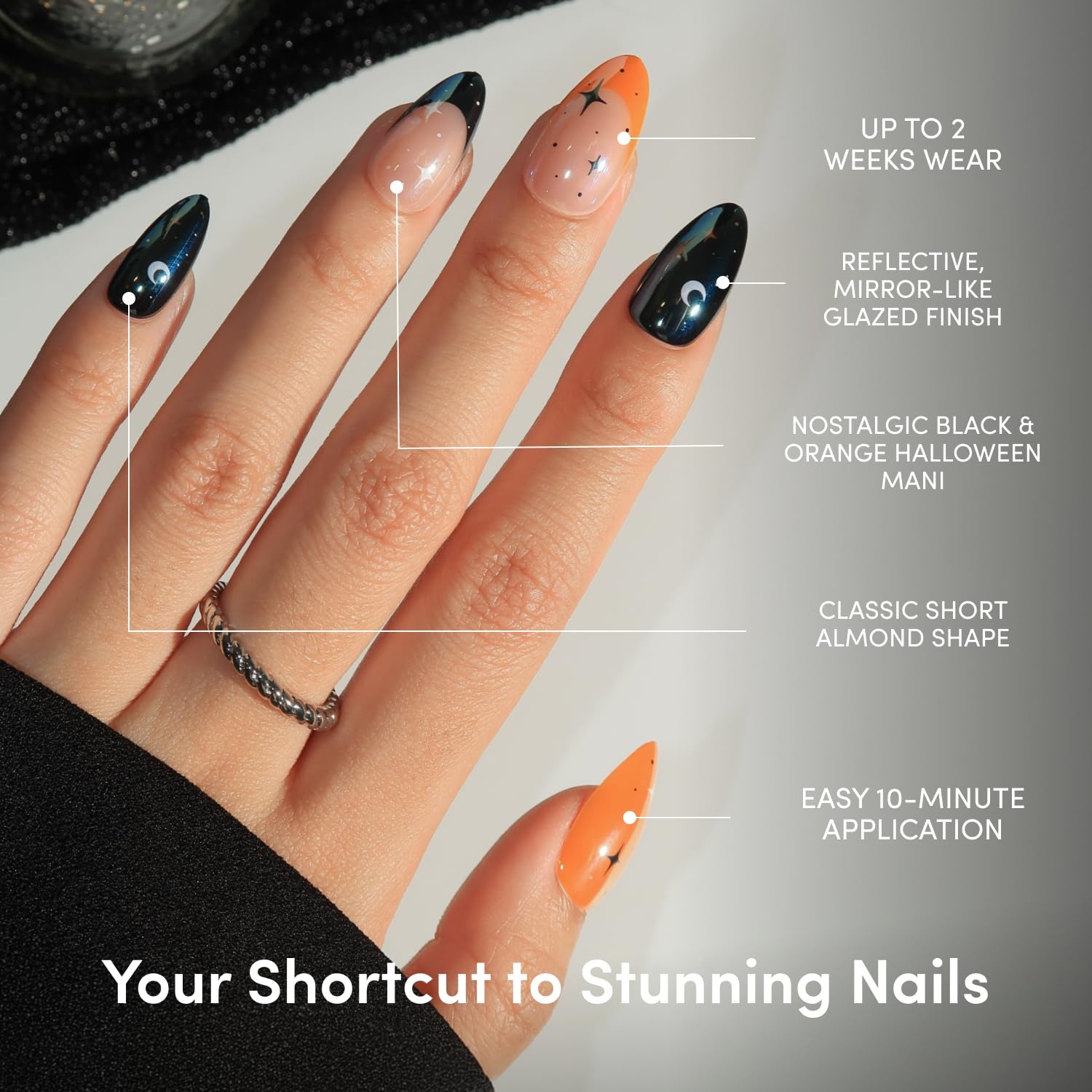 image:imageGlamnetic PressOn Nails Bundle October Nights amp Ghosted Halloween Fake Nails