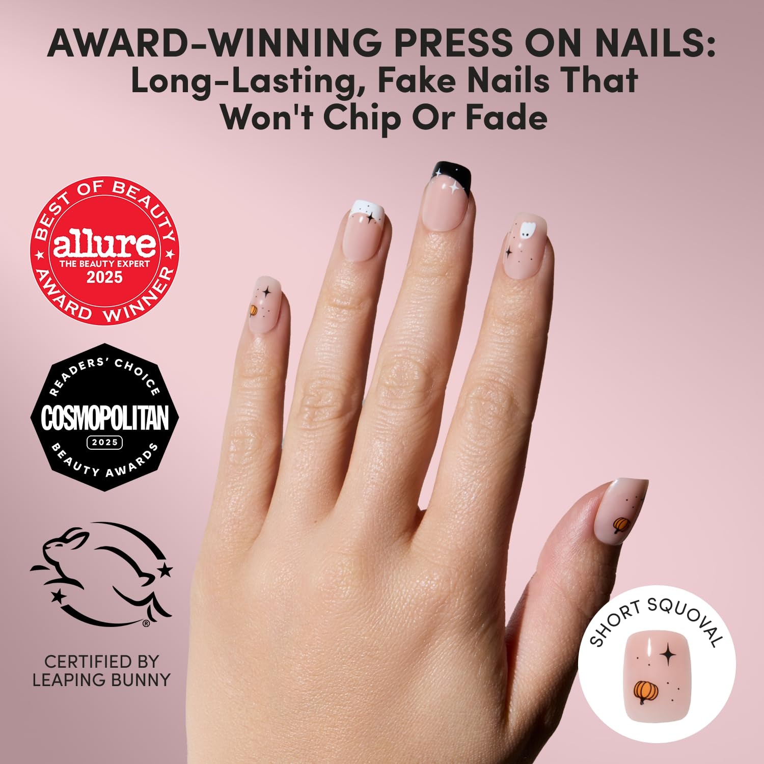 image:imageGlamnetic PressOn Nails Bundle Scarlet Spell Tiny Pumpkin amp Batty Bits Halloween Fake Nails