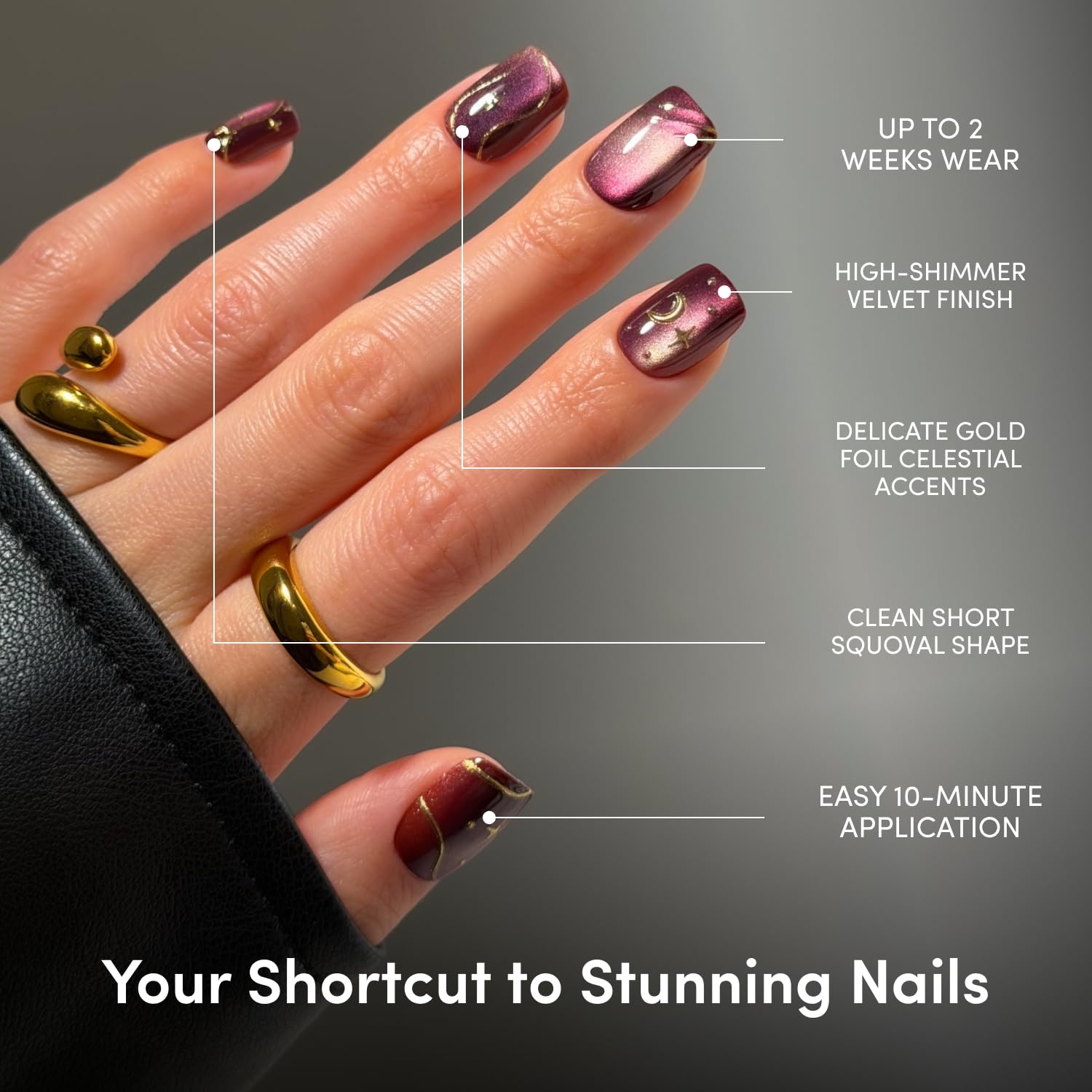 image:imageGlamnetic PressOn Nails Bundle Scarlet Spell amp Tiny Pumpkin Halloween Fake Nails