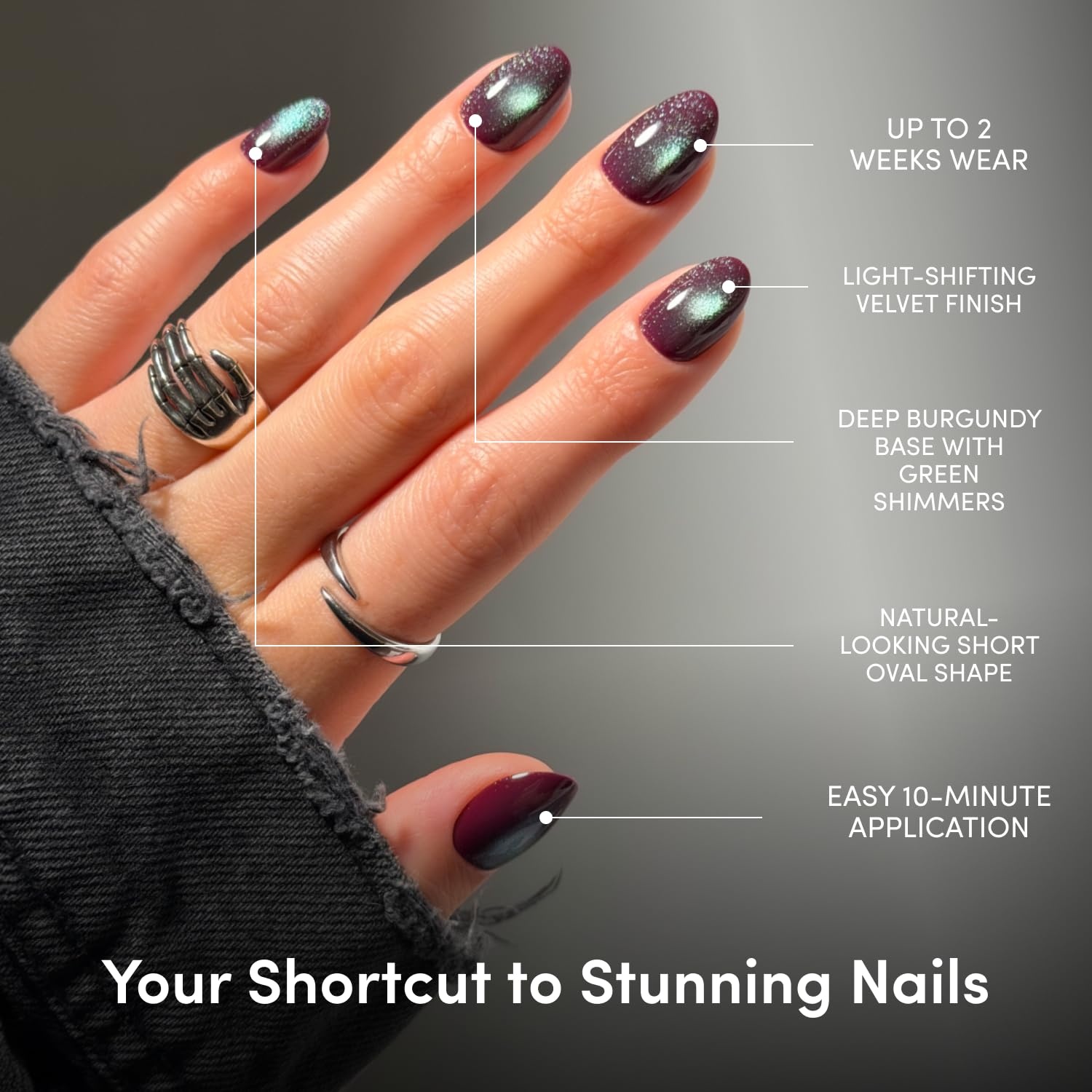 image:imageGlamnetic PressOn Nails Bundle Shriek Boutique Alakazam amp Nine Lives Halloween Fake Nails