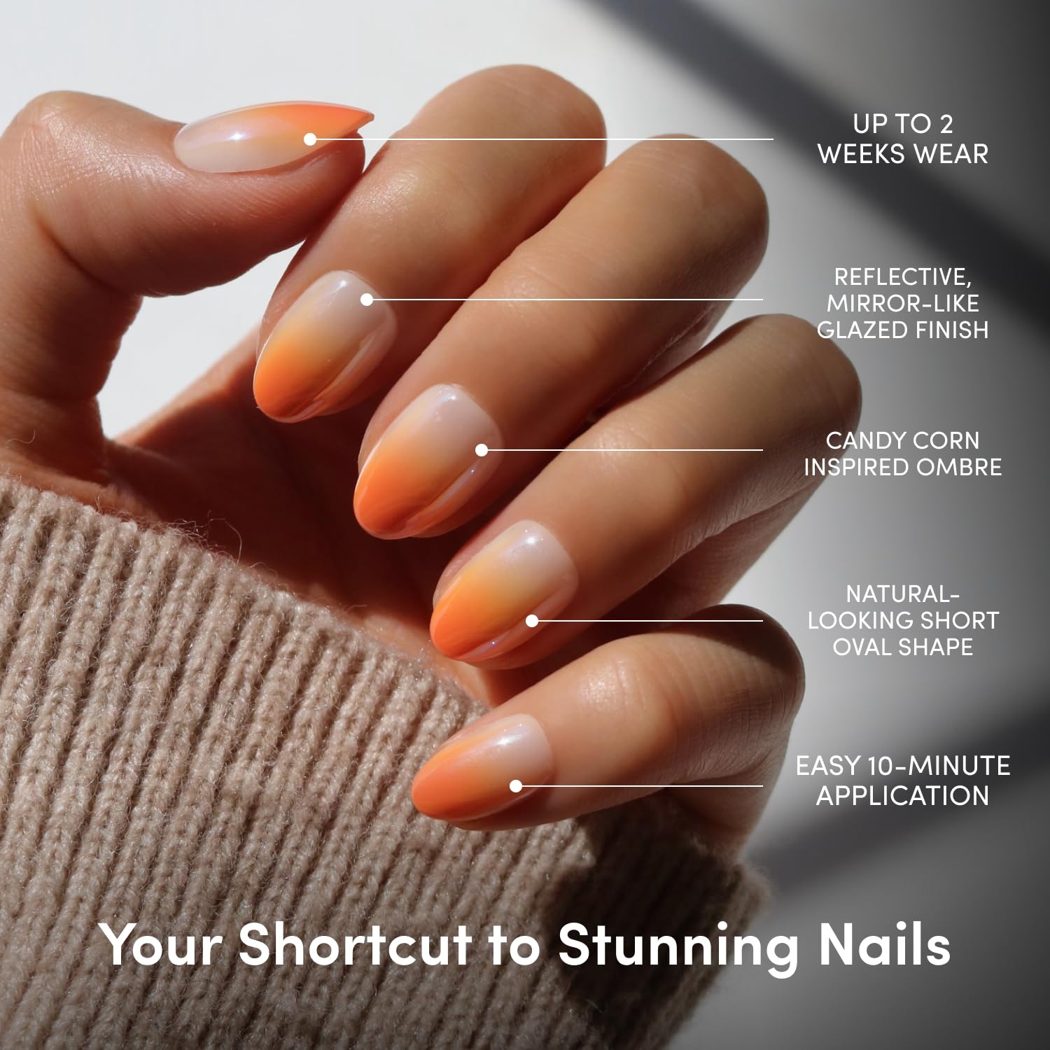 image:imageGlamnetic PressOn Nails Bundle Weblings Alakazam Candy Corn amp Shriek Boutique Halloween Fake Nails