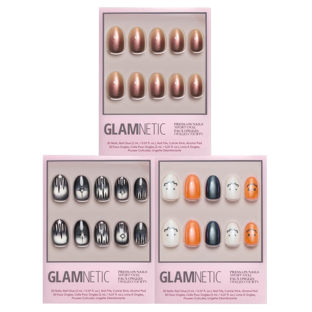 image:imageGlamnetic PressOn Nails Bundle Bitter Orange Silver Daggers amp Lil Gremlins Halloween Fake Nails