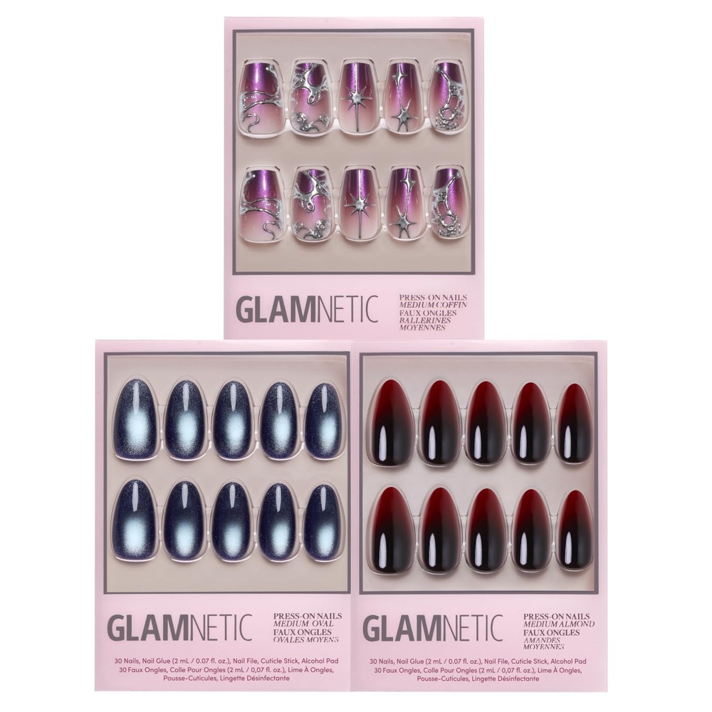 image:imageGlamnetic PressOn Nails Bundle  Immortal Kiss Crystal Cantation amp Vampiress  Halloween Fake Nails