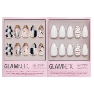 Glamnetic Press-On Nails Bundle – Bat Check & Wrapped Up | Halloween Fake Nails