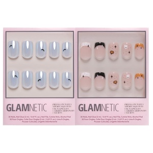 Glamnetic Press-On Nails Bundle – Batty Bits & Tiny Pumpkin | Halloween Fake Nails
