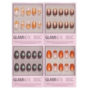 Glamnetic Press-On Nails Bundle – Golden Gourds, Bitter Orange, Alakazam & Pumpkin Patch | Halloween Fake Nails