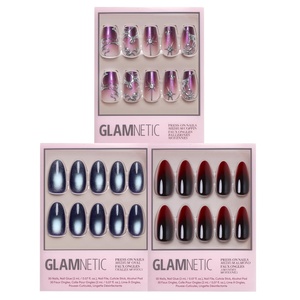 Glamnetic Press-On Nails Bundle – Immortal Kiss, Crystal Cantation & Vampiress | Halloween Fake Nails