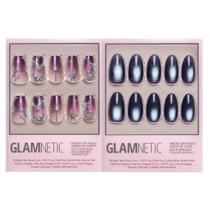 Glamnetic Press-On Nails Bundle – Immortal Kiss & Crystal Cantation | Halloween Fake Nails