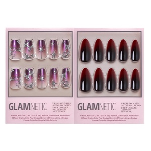 Glamnetic Press-On Nails Bundle – Immortal Kiss & Vampiress | Halloween Fake Nails
