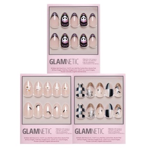 Glamnetic Press-On Nails Bundle – Mani De Los Muertos, In The Spirit & Bat Check | Halloween Fake Nails
