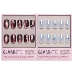 Glamnetic Press-On Nails Bundle – Scarlet Spell & Batty Bits | Halloween Fake Nails