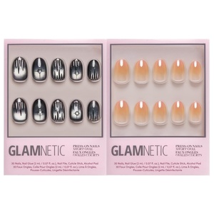 Glamnetic Press-On Nails Bundle – Silver Daggers & Candy Corn | Halloween Fake Nails