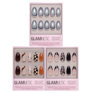 Glamnetic Press-On Nails Bundle – Smoke N’ Mirrors, Fall Boo & Ghosted | Halloween Fake Nails