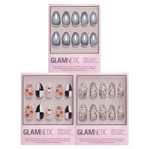 Glamnetic Press-On Nails Bundle – Smoke N’ Mirrors, My Boo & Lady Web | Halloween Fake Nails