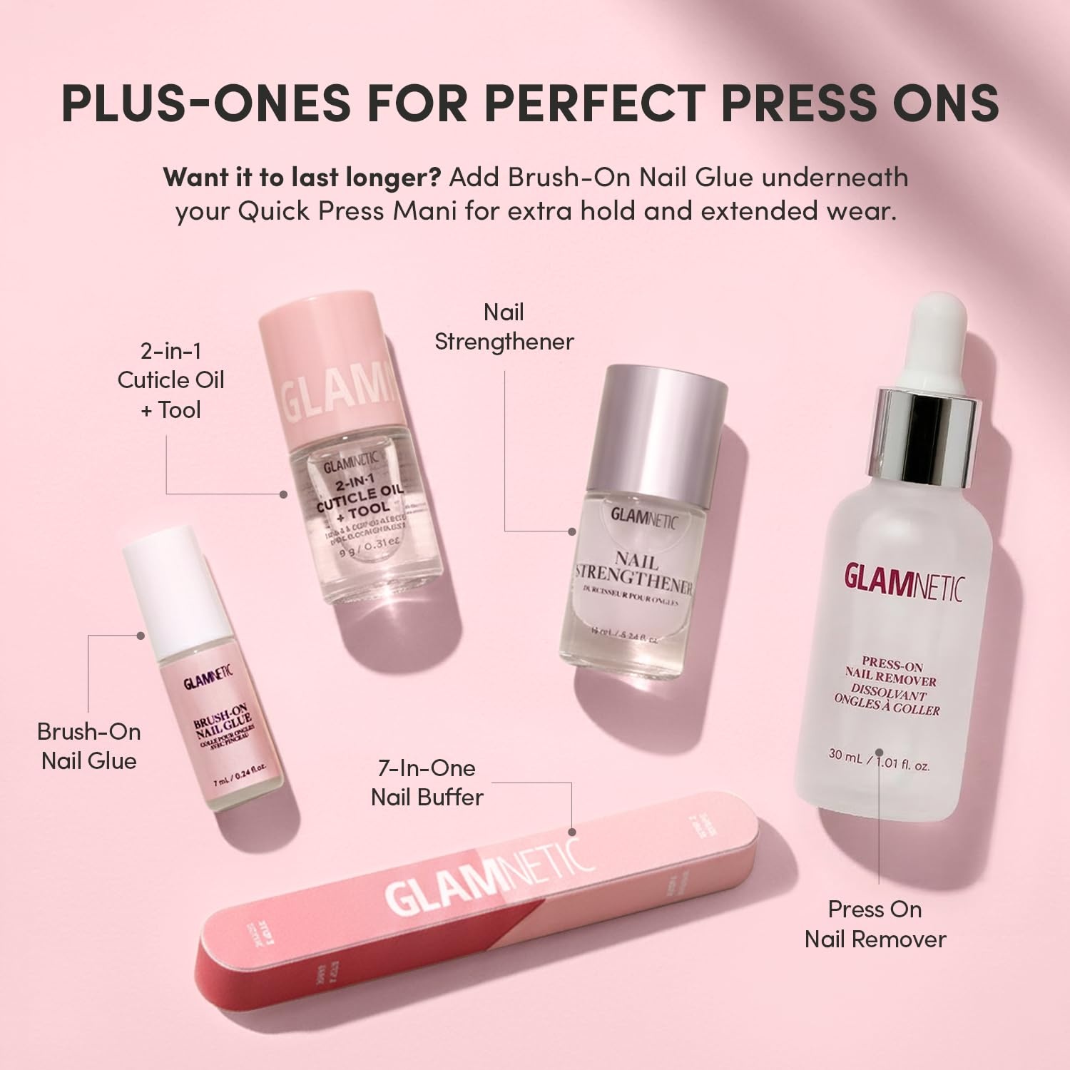image:imageGlamnetic Press On Nails Quick Press No Glue Mani Extra Short Almond 30pcMinty Cloud