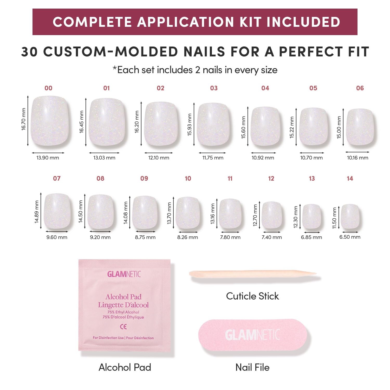 image:imageGlamnetic Press On Nails Quick Press No Glue Mani Extra Short Almond 30pcDaydream Veil