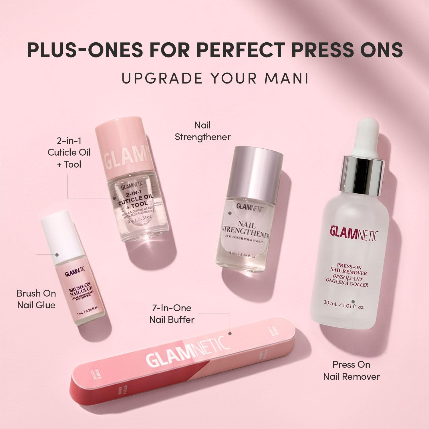 image:imageGlamnetic Press On Nails Quick Press No Glue Mani Extra Short Almond 30pcLime Beam