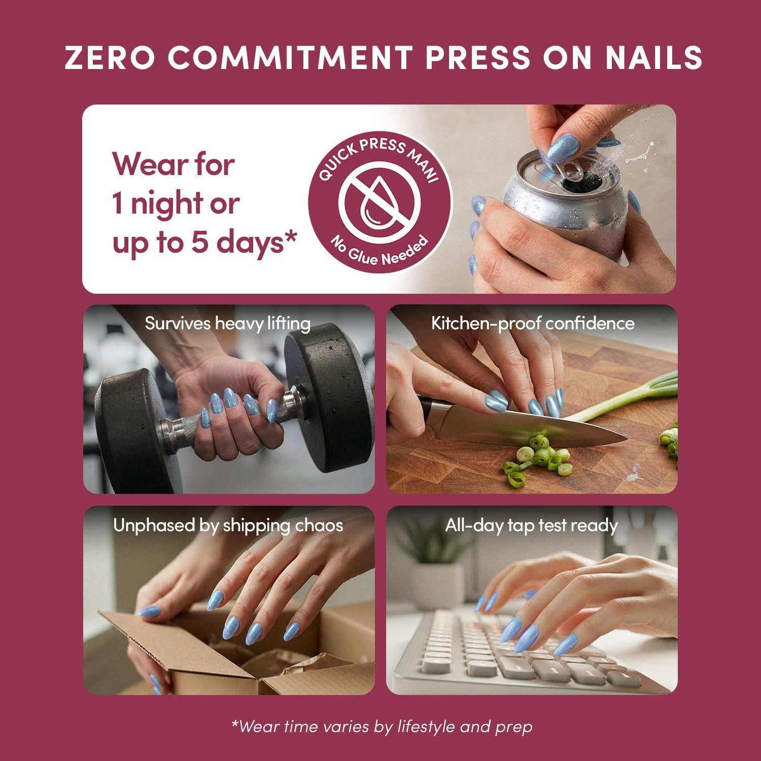 image:imageGlamnetic Press On Nails Quick Press No Glue Mani Extra Short Almond 30pcOcean Prism