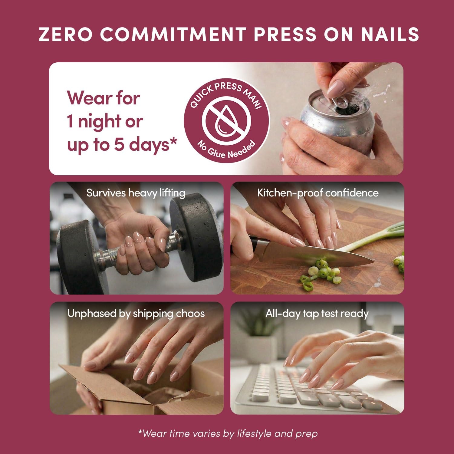 image:imageGlamnetic Press On Nails Quick Press No Glue Mani Extra Short Almond 30pcTeddy